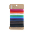 Minihope no-metal elastic hair ties, women's multicolor thick large elastics, 5MM for thick hair 24 Count