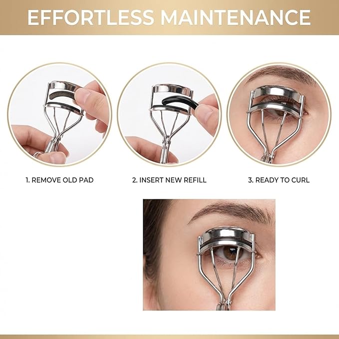 30Pack Compatible for Shiseido Eyelash Curler Refill Pads,Only Compatible with Shiseido Eyelash Curler,Silicone Replacement Pads (Not Include Curler)