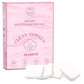Disposable Face Towel 20 Count Compressed Towel Tablets 12×9 Inch Washcloths for Facial Cleansing Skincare Routine Hotel Stay Bathroom Gym Workout Camping Hiking Portable Travel Cloths (Pink)