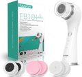 VOYOR Facial Cleansing Brush Electric for Deep Skin Cleansing Face Scrubber Rechargeable for Exfoliating and Removing Blackhead Spin Face Brush for Massaging, Remove Makeup Facial Brush FB101