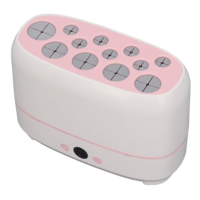 Makeup Brush Dryer Machine Quickly Drying 12 Holes Cosmetic Automatic Brush Drying Machine Multifunctional Tool Electric Makeup Brush Cleaner and Dryer for Professional Salon Home Use