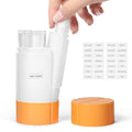 Travel Bottle, TSA approved 4-in-1 Leak-Proof Bottle, 4 * 60ml/2oz, with 2 Pre-printed Labels for Travel Gym Camping, Carry-On Travel Size Toiletries Shampoo Lotion Bottle for Women Men(Orange)