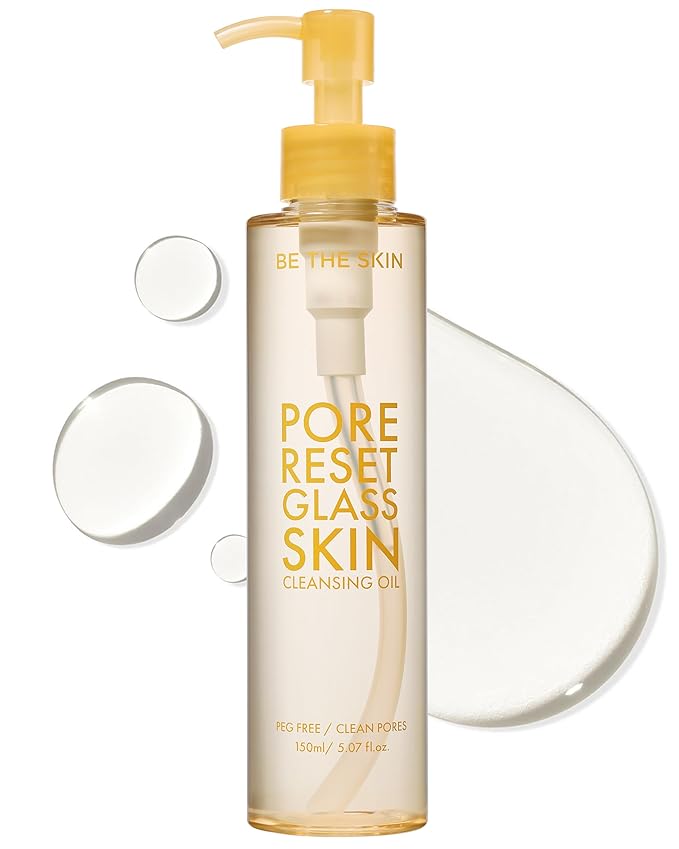 BE THE SKIN Glass Skin Cleansing Oil - 7 Plant Oils + Centella Exosomes & Squalane, Melts Waterproof Makeup & Blackheads, Lightweight Fast-Emulsifying Formula for All Skin Types | 5.07 fl oz