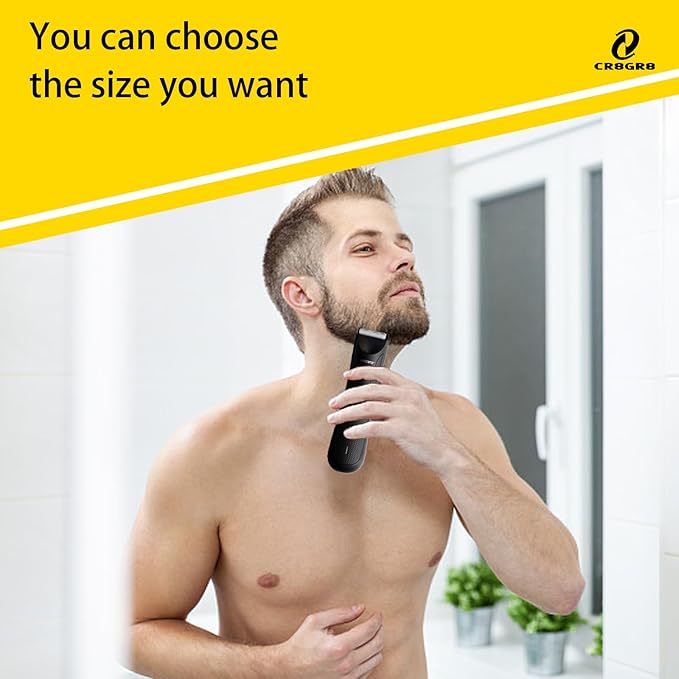 CR8GR8 Professional Guide Comb Fit Cutting Guider for Manscaped 4.0,4 Pack 8 Cutting Lengths from 1/8"-1/2" Inch Fit The Lawn Mower 4.0 Groin Hair Trimmer