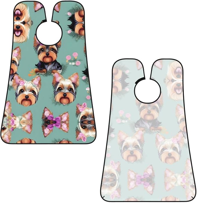 Jellyfish Pattern Print Beard Bib Shaving Apron, Beard Hair Trimming Cape Gift For Dad
