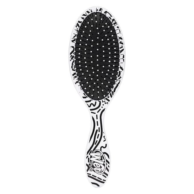 Wet Brush Original Detangling Hair Brush, Hipster Doodle - Ultra-Soft IntelliFlex Bristles - Detangler Brush Glide Through Tangles With Ease For All Hair Types - For Women, Men, Wet & Dry Hair