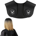 Black Large Hair Cutting Collar, Silicone Weighted Hair Dye Collar, Silicone Haircut Guard Shield, Rubber Neck Wrap, Barber Shop Hair Cutting Pad for Salon Hairdressing Hair Coloring