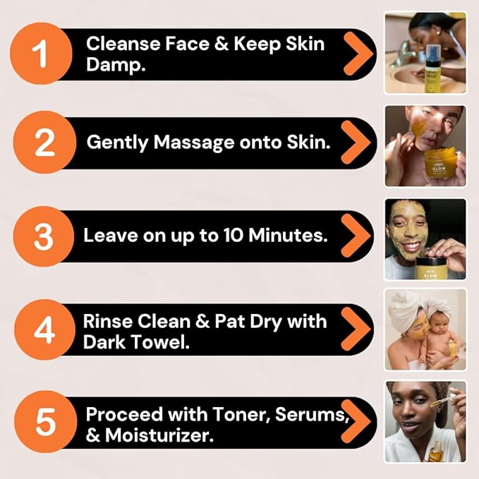 Minimo Glow Turmeric Face Scrub (Lemon Cake) With Heart Applicator - Infused with Turmeric, Manuka Honey, Cinnamon, and Chamomile - Face Scrub for All Skin Types - Achieve Healthy Skin