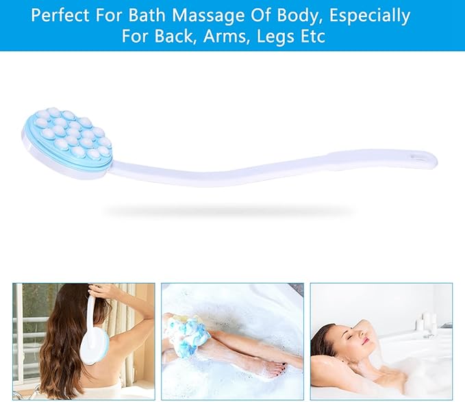 Back Lotion Applicator, ANGGREK Easy Touch Back Lotion Applicator Handle Lotion Ointment Applicator Body Leg Bath Brush Massager Massage Tool Lotion Applicator For Your Back