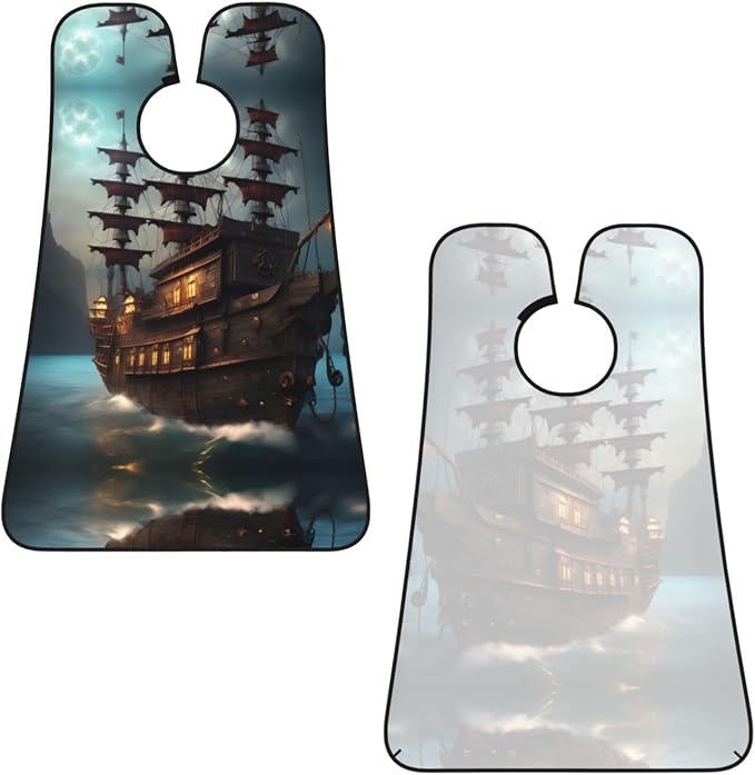 Three Dachshunds Print Beard Bib Shaving Apron, Beard Hair Trimming Cape Gift For Dad