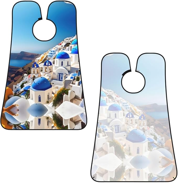 Abstract Paint Splashes Print Beard Bib Shaving Apron, Beard Hair Trimming Cape Gift For Dad