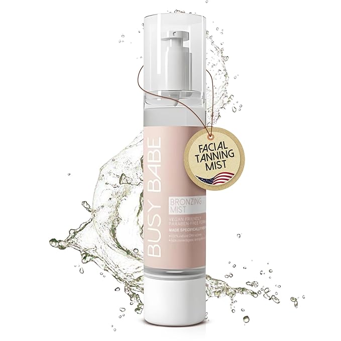 Bronzing Facial Tanning Mist - Face Tanner Spray For A Natural, Non-comedogenic Tan - Daily Self Tanning Mist With 100% Natural DHA Actives - Quick Tan Spray For Face - 3.38 Fl Oz