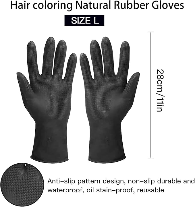 43 Pieces Pro Salon Hair Coloring Kit,Hair Dye Brush and Bowl Set,Highlighting Frosting Cap with Plastic Hooks,Dyeing Shawl,Ear Cover,Gloves,Clip for Dyeing Hair Hairdressing Tools