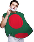 Flag Of Bangladesh Print Beard Bib Shaving Apron, Beard Hair Trimming Cape Gift For Dad