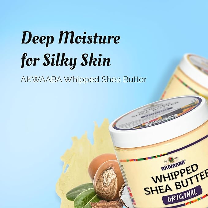 AKWAABA Whipped Shea Butter (Jamaican Tropic) – Nourishes & Moisturizes | Made with Shea Butter | No Dyes & Parabens | 12 oz / 340 g