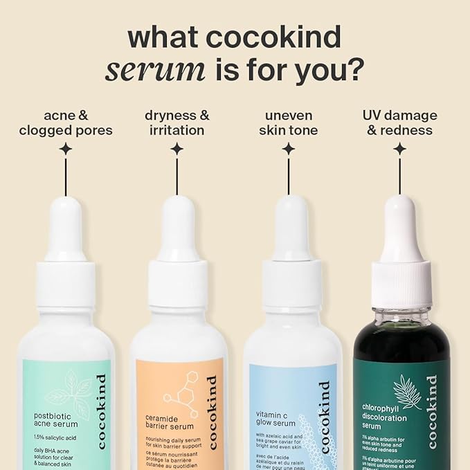 Cocokind Ceramide Barrier Serum, Hydrating Serum to Reduce Dryness, All Skin Types including Sensitive Skin, Fragrance Free, Cruelty Free, 1 fl oz (Trio Pack)