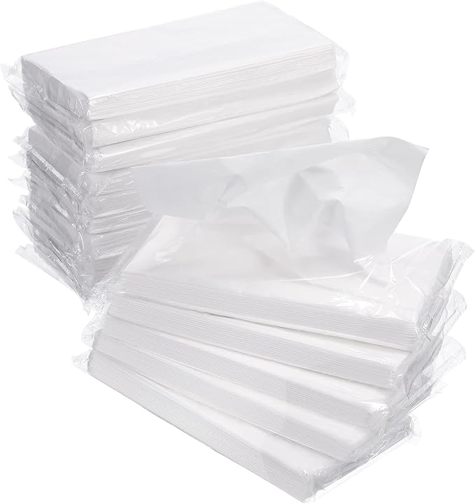 Car Tissue Refills, Auto Travel Tissue Packs, Facial Napkin Refills for Car Visor Tissue Holder - 3-Ply 36 Sheets/Pack - 12Packs