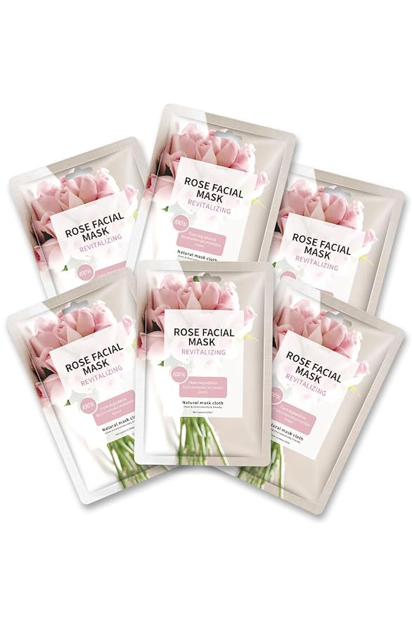 IREV Face Masks Skincare, Spa Sheet Mask, Facial Masks for Women Skin Care, Beauty Rose Sheet Masks, Bulk Face Mask Skin Care, Beauty Masks Gifts, Hydrating Face Masks, Facial Masks 10 Sheets