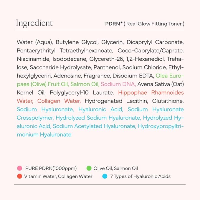 SAM'U PDRN Real Glow Fitting Toner – Hydrating Toner Spray, Soothing & PDRN Salmon DNA Facial Mist with Collagen Water & 7 Hyaluronic Acid, Korean Skin Care, 5.05 fl. oz / 150 mL
