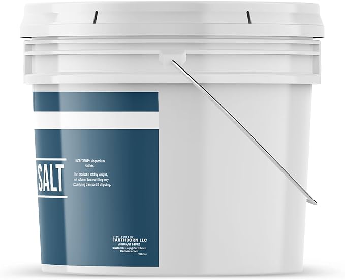 Earthborn Elements Epsom Salt 2 Gallon Bucket, Magnesium Sulfate, Soaking Solution