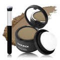 Hairline Powder with Brush Set, Root Touch Up Hair Color for Thinning and Gray Hair Coverage, Waterproof and Sweatproof Hairs Loss and Bald Spot Concealer for Men and Women-Light Coffee