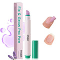Ceramic Cuticle Oil Pusher Pen -3 in 1 Cuticle Remover Pen for Nails, Nail Care Buffer Pens with Micro-Dosin Oil for Hangnails, Dry & Damaged Nails, Moisturize Strengthen Brighten
