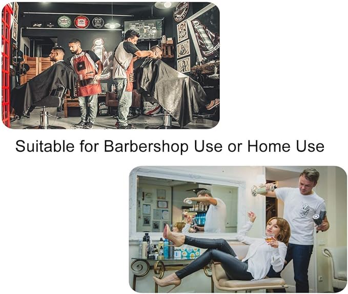 Barber Capes for Men Hair Cutting Cape with Snaps Professional Salon Cape Waterproof Hairdressing Cape- 63”× 56”