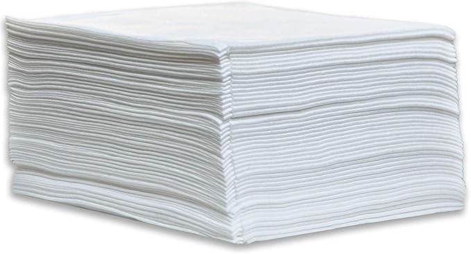 DAVELEN Disposable Large Luxury Towels (100-Count) Spa and Salon Quality Softness for Guests, Clients | Hair, Face, Body Use | Luxurious Comfort, Ecofriendly (100, 32x16 inches)