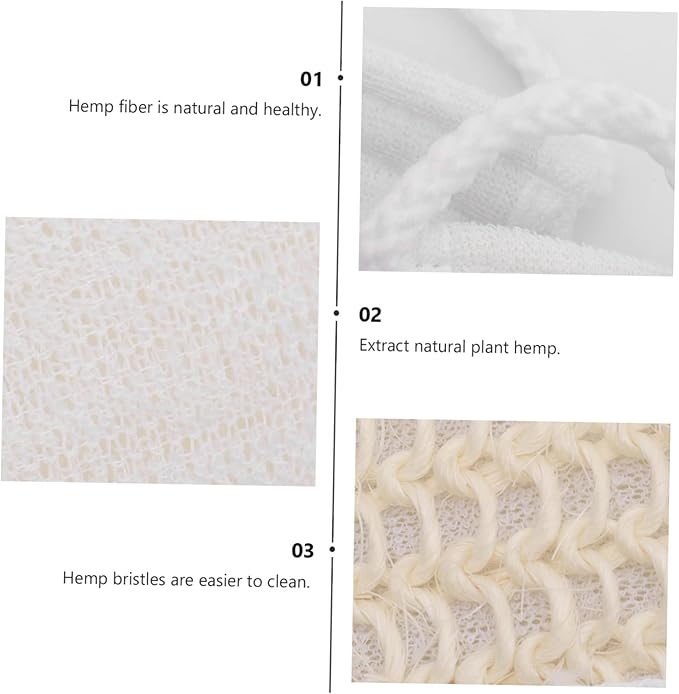 PartyKindom 2pcs Exfoliating Wash Strap for Body Cleansing and Back Scrubbing Long Reach Bath Accessory White