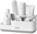Joseph Joseph EasyStore - Bathroom Storage Countertop Caddy Organizer for Bathroom Accessories - Grey/White