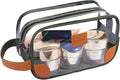 Lermende Toiletry Bag, Clear Shaving Dopp Kit for Men Travel Toiletry Bag with Hand Strap Unisex Bathroom Toiletries Organiser