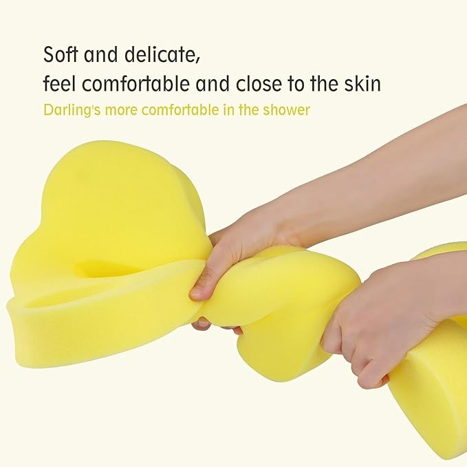 Baby Bath Cushion Infant Bath Mat, Pad & Sponge for Toddler, Infant & Newborn (Yellow-Style4)
