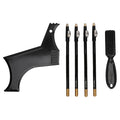 Beard Shaper, Professional Beard Shaping Tools with 4pcs Barber Pencil, Beard Template and Beard Brush, Beard Shape up Tool for Line Up & Edging, Gifts for Dad, Husband