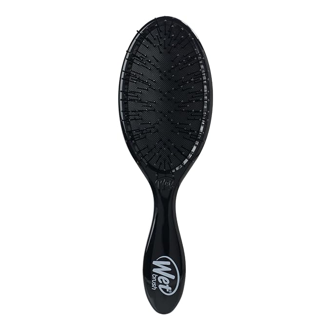 Wet Brush Thick Hair Detangling Brush, Black, Ultra-Soft IntelliFlex Bristles Glide Through Tangles With Ease, Pain-Free Detangler for All Hair Types, Wet & Dry