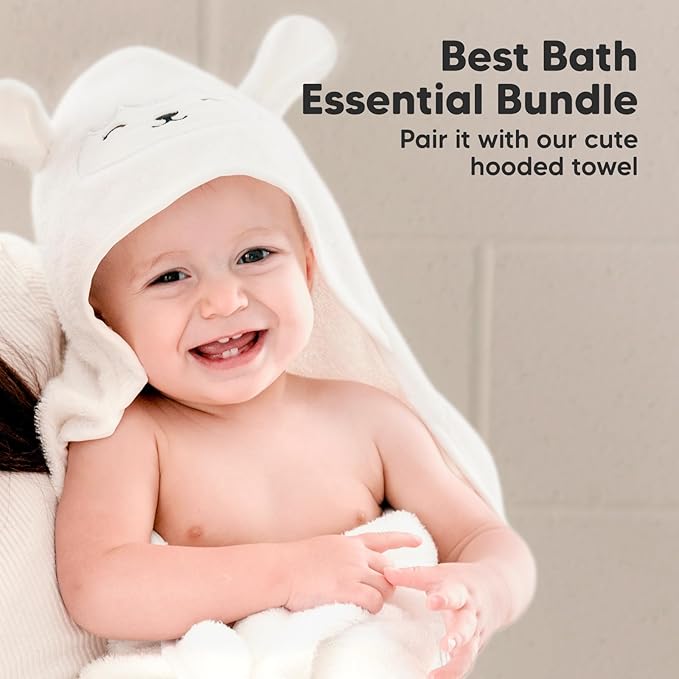 6-Pack Baby Washcloths - Soft Absorbent Viscose from Bamboo Wash Cloths for Babies, Kids, Toddlers, Infant, Newborn Bath Towels, Gentle on Sensitive Skin, 10x10 Reusable Face Towels (Candy Pop)