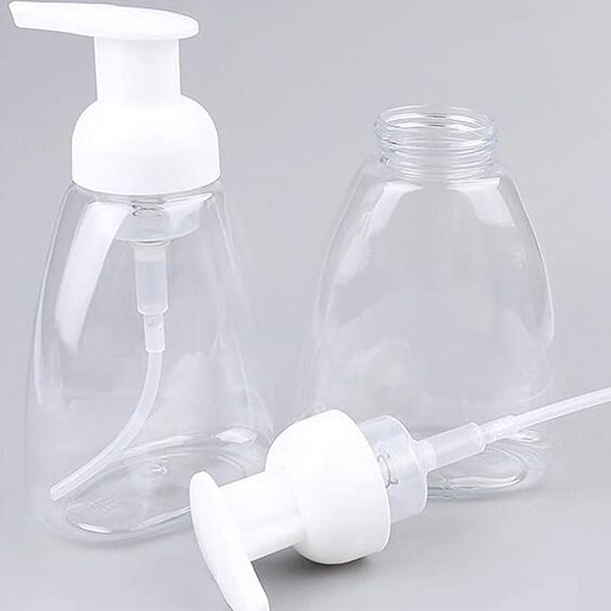 Bekith 12 Pack Foaming Soap Dispenser Pump Bottles, 8oz (250ml) Foaming Hand Soap Dispenser, Refillable Liquid Soap Foaming Dispenser, Empty Plastic Bottles for Kitchen, Bathroom, Commercial, Clear