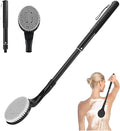 Back Scrubber for Shower,25" Long Handle Shower Brush for Body Exfoliator and Deep Clean,Back Washer for Shower for Men,Women and Elderly