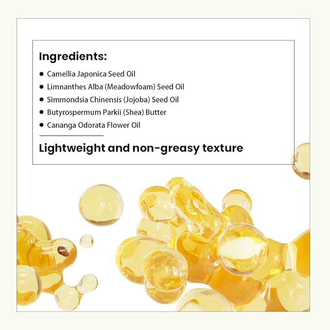 Natural Cleansing Oil – mini portable makeup remover oil, Nourishing and Gentle for Sensitive Skin and All Skin Types, Travel-Friendly, 2ml x 20 Capsules
