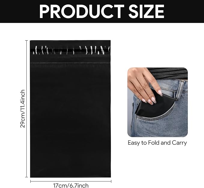 Sanitary Napkin Disposal Bags 100 Pcs 11.4'' x 6.7'' Tampon Disposal Feminine Pads Period Hygiene Disposable Bags for Feminine Products Odor Blocking (Black)