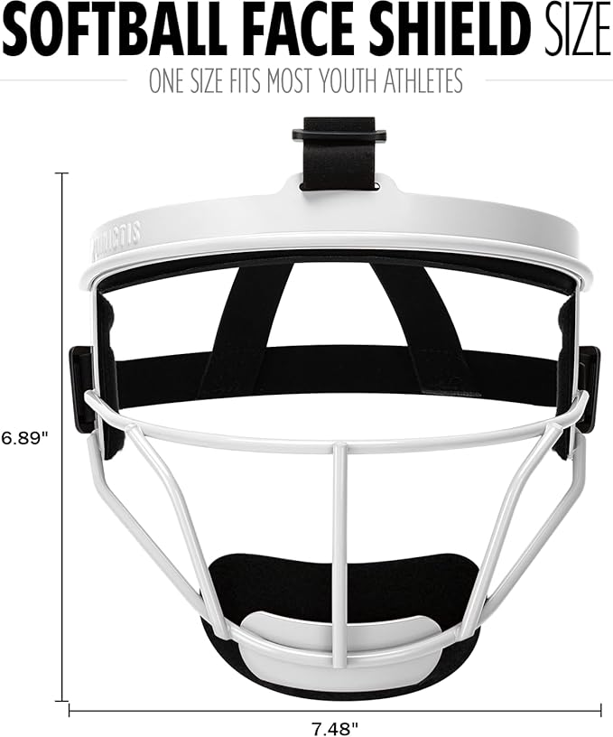 Dinictis Softball Face Mask, Lightweight, Comfortable, with Wide Field Vision, Durable and Safe Face Guards, Premium Protective Softball Fielder's Mask