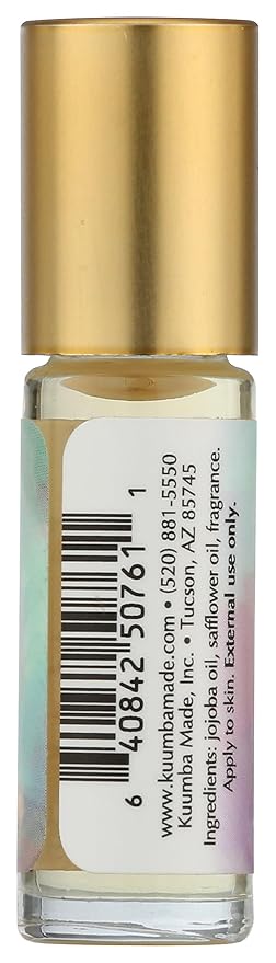 Kuumba Made Vanilla Bean Fragrance Oil, Long-Lasting Small-Batch Perfume Roller, Vegan, Alcohol-Free, .125 Fl Oz