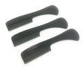 GENTS Mustache and Beard Styling Comb, pocket sized (Black, 3 Pack)