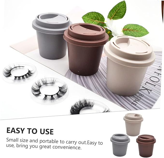 3Pcs Eyelash Packing Case Portable False Eyelash Organizer Storage Box for Everyday Use Protects and Keeps Eyelashes and Intact