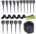 30Pcs 6Sets Hair Dye Color Brush,Bowl,Ear Cover,and Hair Clip Sets,Perfect Tools for DIY Salon Hair Dye Tools Hair Coloring Bleaching,Hair Tint Dying Coloring Applicator