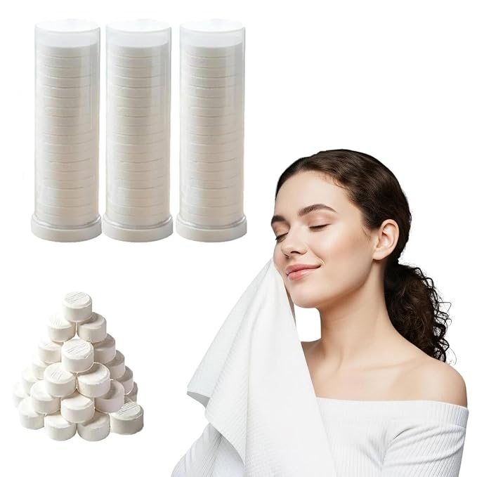 Disposable Face Towel hot face Towel， AK-SHIP Towels Suitable for Towel Warmers for Your Face,Can be Used in Towel dispensers or manually Soaked in Water.(60 pcs Soft Towels)