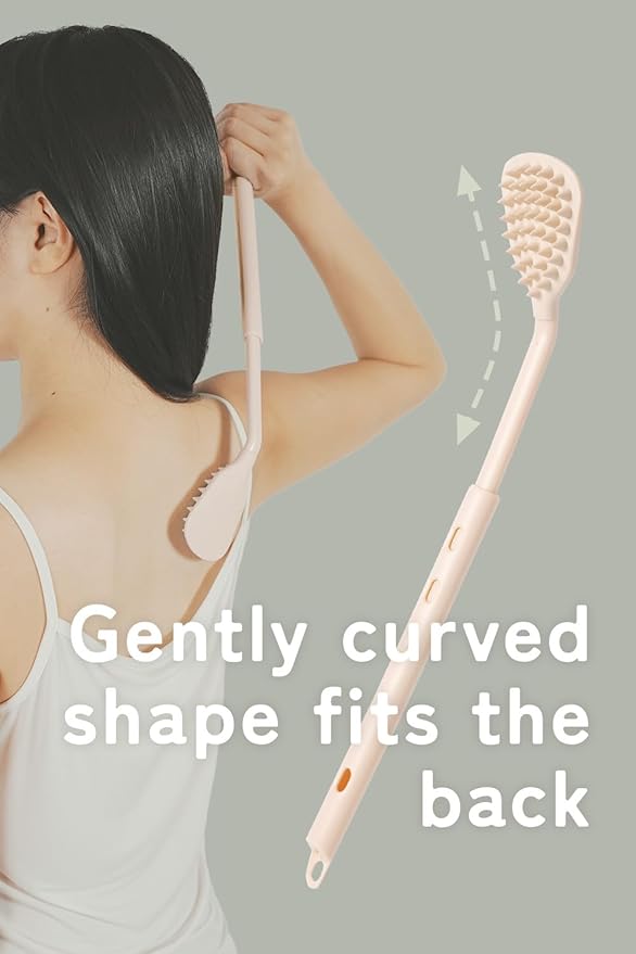 Back scracher Lotion applicator Cream applicator (baige)