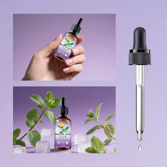 Gum Restore Drop - Gum Repair for Receding Gums & Stain Removal Natural, Fresh Breath and Portable Oral Care Solution (60ml)