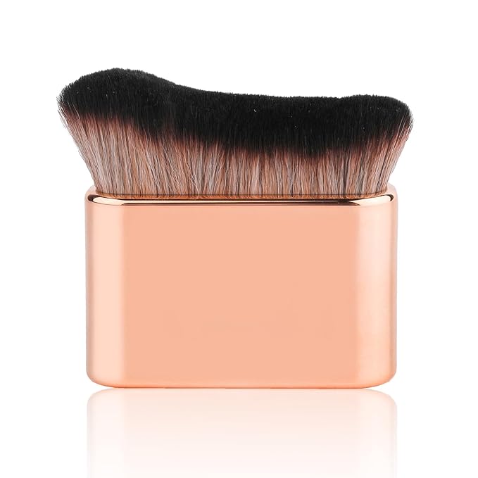Self Tanning Brush for Face and Body Makeup - Foundation Tan Applicator (Rose Gold)