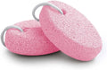 Natural Foot Pumice Stone for Feet, Borogo 2-Pack Lava Pedicure Tools Hard Skin Callus Remover for Feet and Hands -Red