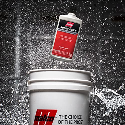 Malco Super Duty Heavy Cut Compound - Professional Cutting, Polishing and Finishing Compound/for Auto Paint Correction, Detailing and Buffing / 1 Gallon (127601)